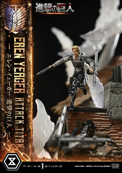 Attack on Titan (TV animation) Ultimate Diorama Masterline Statue Eren Yeager Attack Titan 81 cm