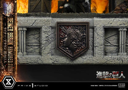 Attack on Titan (TV animation) Ultimate Diorama Masterline Statue Reiner Braun Armored Titan Bonus Version 75 cm