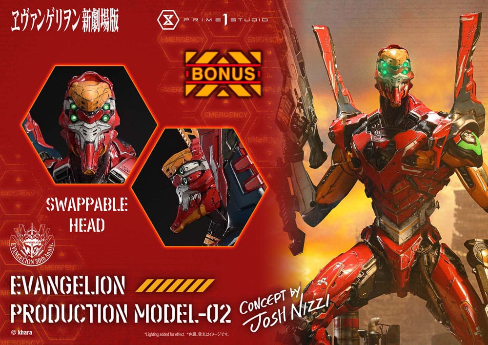 Rebuild of Evangelion Ultimate Diorama Masterline Series Statue Evangelion Production Model-02 (Concept By Josh Nizzi) Deluxe Bonus Version 73 cm Prime 1 Studio