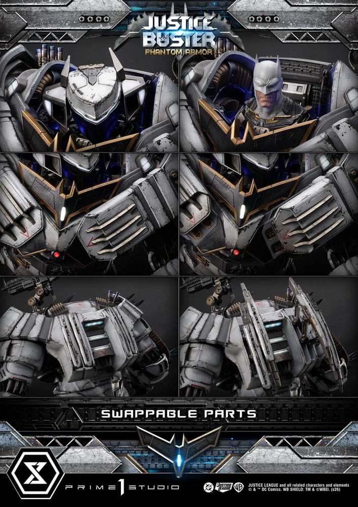 DC Comics Ultimate Museum Masterline Statue Justice Buster: Phantom Armor (Design By Josh Nizzi) 88 cm