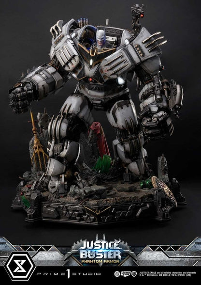 DC Comics Ultimate Museum Masterline Statue Justice Buster: Phantom Armor (Design By Josh Nizzi) Ultimate Bonus Version 88 cm
