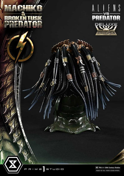 Aliens vs. Predator (Comic) Ultimate Premium Masterline Statue 1/4 Machiko & Broken Tusk Predator Deluxe Version 84 cm