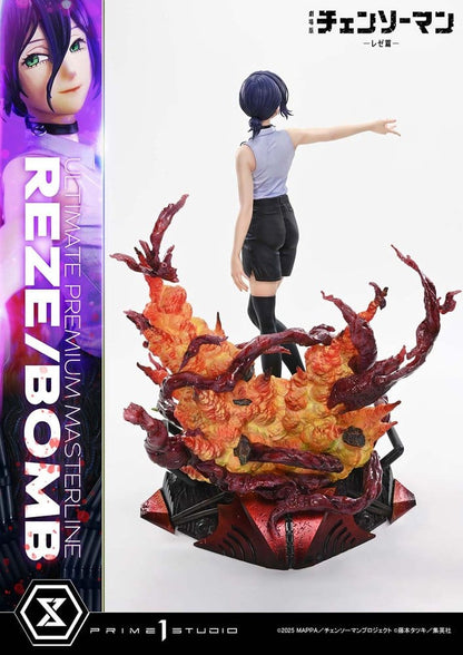 Chainsaw Man Ultimate Premium Masterline Series Statue 1/4 The Movie: Reze Arc REZE/BOMB DX Bonus Version 56 cm