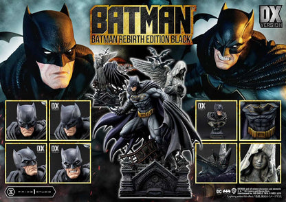 Batman Ultimate Premium Masterline Series Statue 1/4 Batman Rebirth Edition Black Deluxe Bonus Version 71 cm