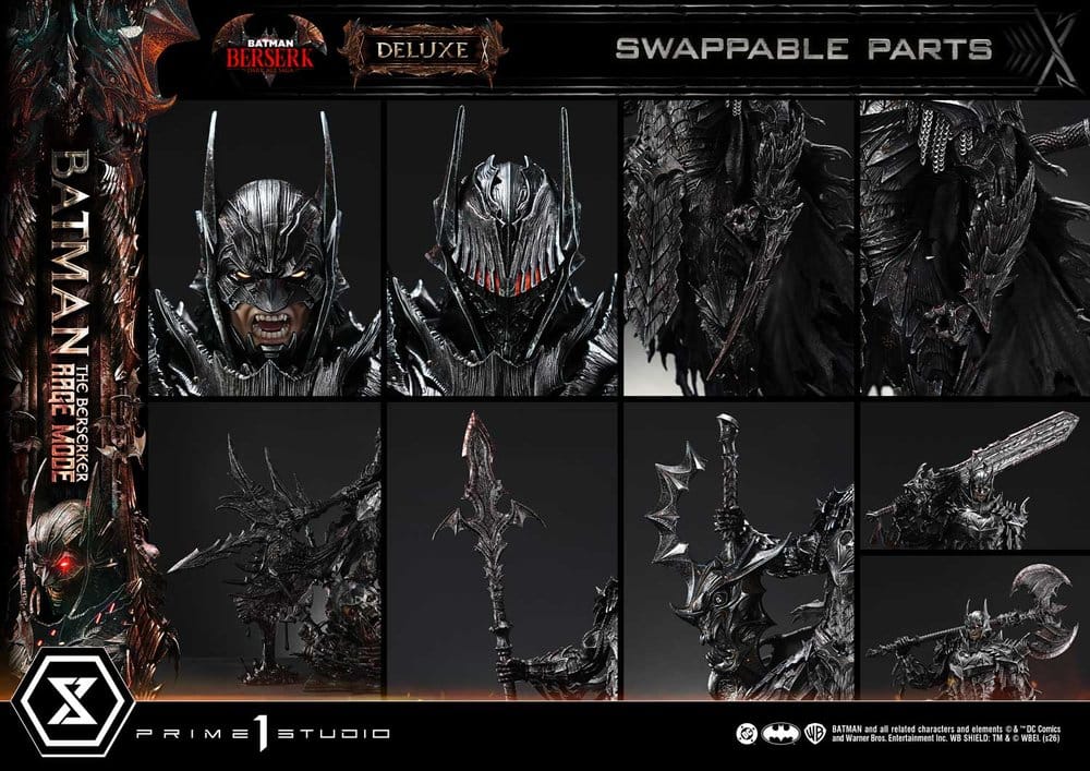 DC Comics Premium Masterline Series Statue 1/4 Batman (Comics) Batman: The Berserker Rage Mode Deluxe Version 93 cm