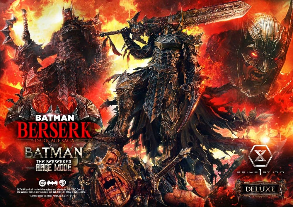 DC Comics Premium Masterline Series Statue 1/4 Batman (Comics) Batman: The Berserker Rage Mode DX Bonus Version 93 cm Prime 1 Studio