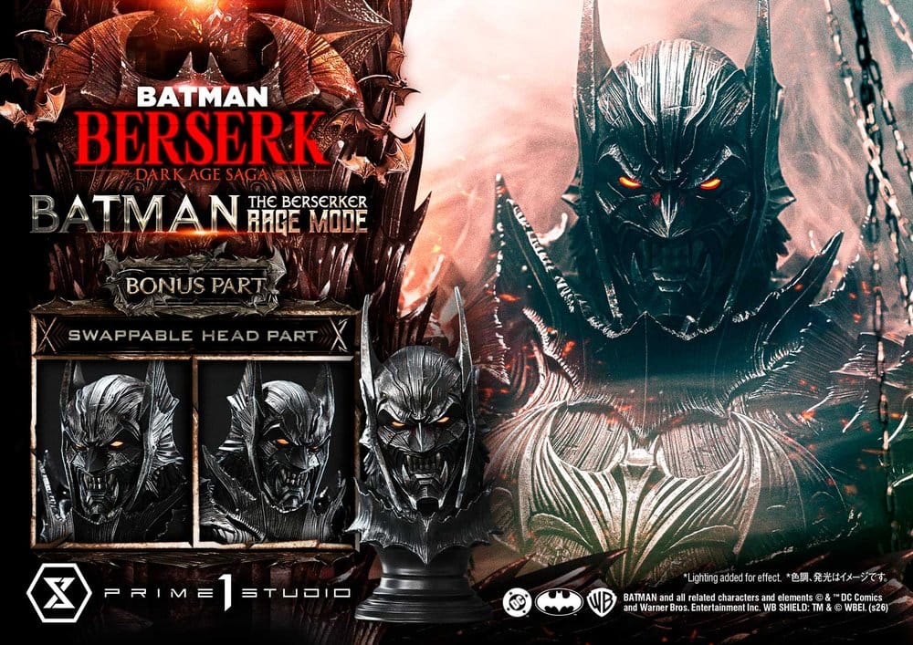DC Comics Premium Masterline Series Statue 1/4 Batman (Comics) Batman: The Berserker Rage Mode DX Bonus Version 93 cm Prime 1 Studio
