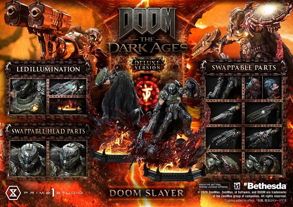 DOOM: The Dark Ages Ultimate Premium Masterline Series Statue 1/4 DOOM Slayer Deluxe Version 77 cm Prime 1 Studio