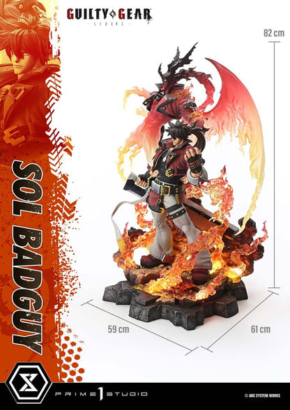 Guilty Gear Strive Ultimate Premium Masterline Series Statue 1/4 Sol Badguy Bonus Version 82 cm