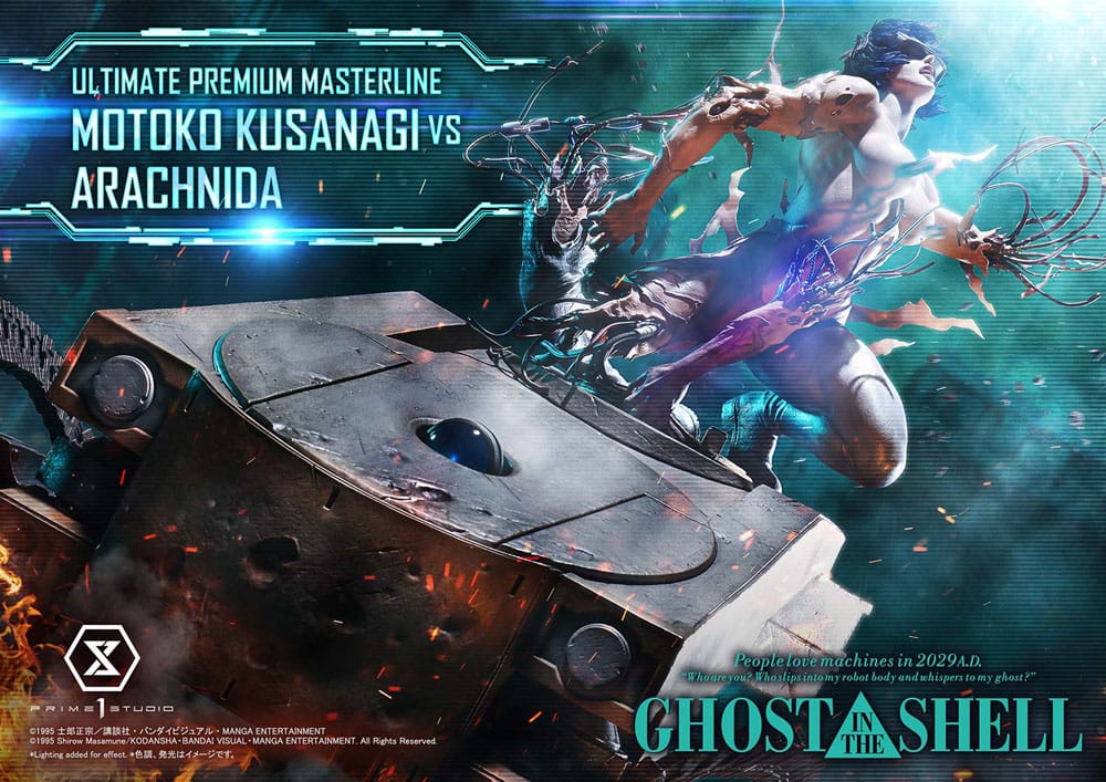Ghost in the Shell Ultimate Premium Masterline Series Statue 1/4 Motoko Kusanagi vs Arachnida 68 cm