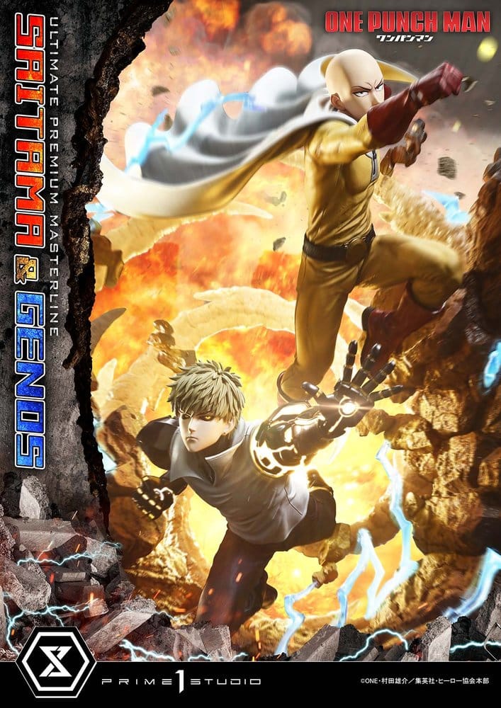 One-Punch Man Premium Masterline Series Statue 1/4 Saitama & Genos 73 cm Prime 1 Studio