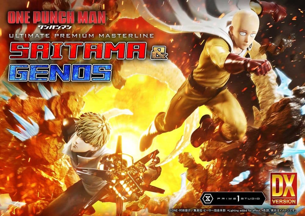 One-Punch Man Premium Masterline Series Statue 1/4 Saitama & Genos Deluxe Version 73 cm