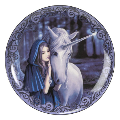 Anne Stokes Plates 4-Pack Unicorn and Maiden
