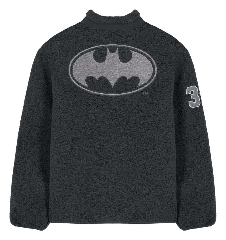 DC Comics Sherpa Jacket Batman Logo Size L