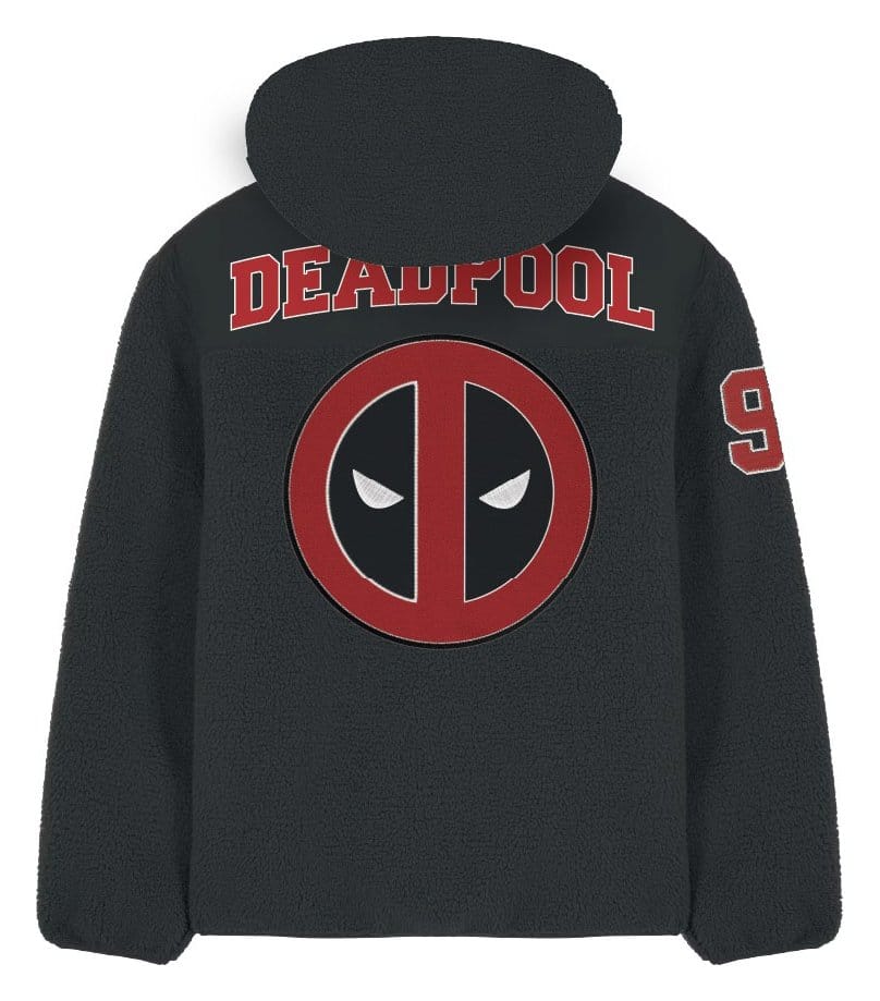 Marvel Sherpa Jacket Deadpool Logo Size XXL