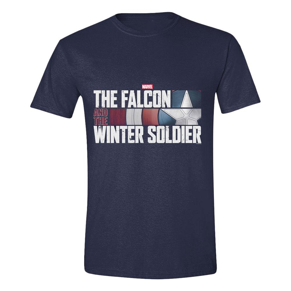 The Falcon and the Winter Soldier T-Shirt Action HR Logo Navy Size XL T-shirts