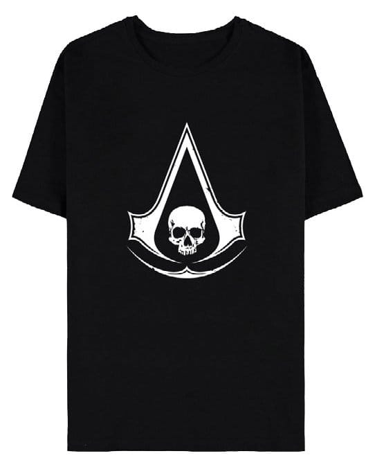 Assassin's Creed T-Shirt Black Flag Resynched Skull Size L