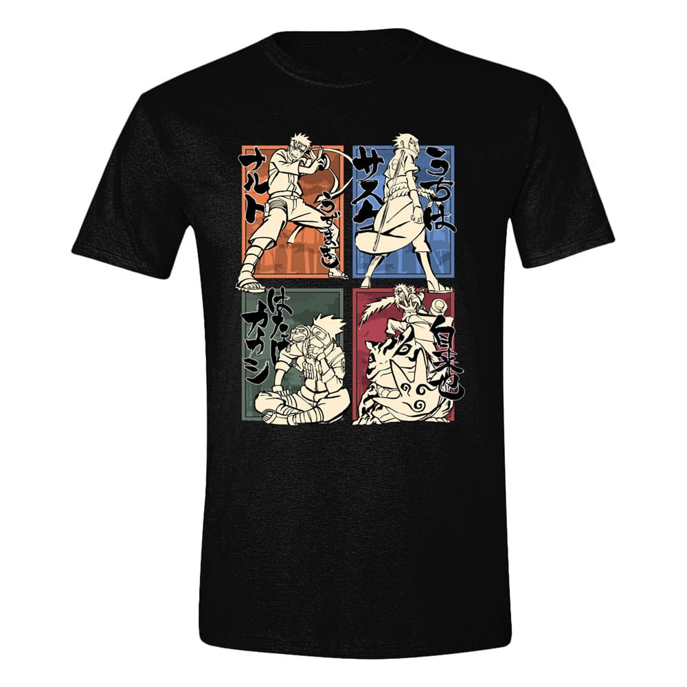 Naruto T-Shirt Character Sketches Size L PCMerch
