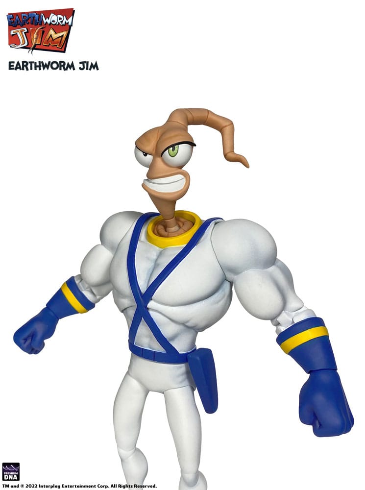 Earthworm Jim Accessory Pack Wave 1: Worm Body & Jim Heads Premium DNA Toys