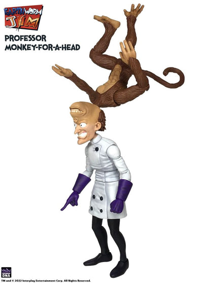 Earthworm Jim Action Figure Wave 1: Professor Monkey-For-A-Head 28 cm Premium DNA Toys