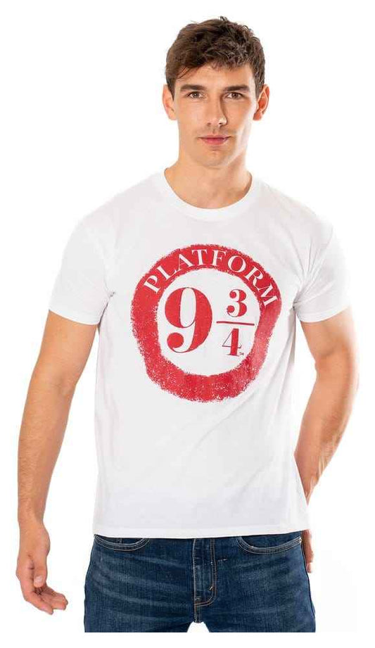 Harry Potter T-Shirt Platform 9 3/4 Raised Print Size XL