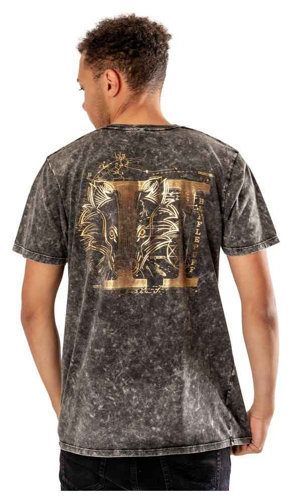 Harry Potter T-Shirt Hufflepuff Acid Wash Size XL