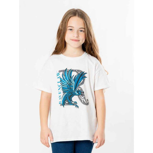 Harry Potter Kids T-Shirt Ravenclaw Mosaic Size 5-6