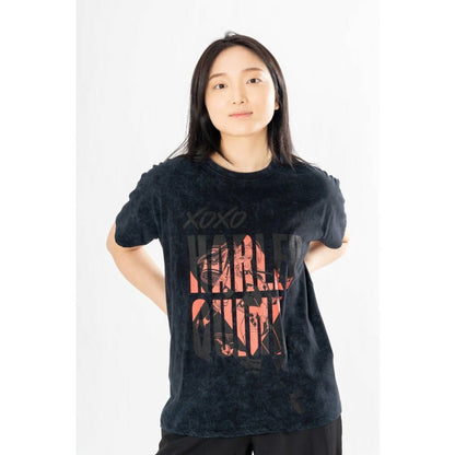 DC Comics T-Shirt Harley Quinn Acid Wash Xoxo Size S
