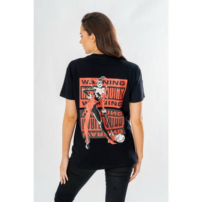 DC Comics T-Shirt Harley Quinn Front Back Warning Size XXL