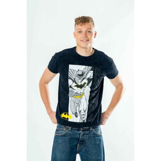 Batman T-Shirt Comic Acid Wash Size XL