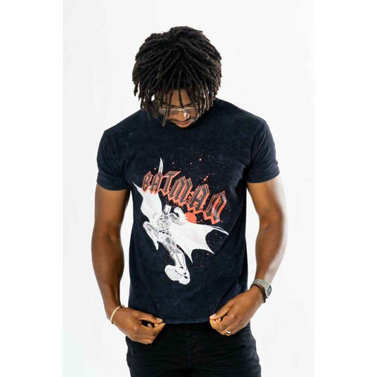Batman T-Shirt Rock Acid Wash Size M