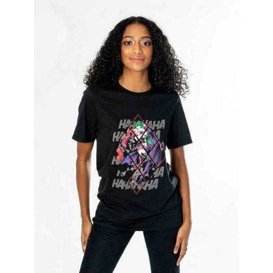 DC Comics T-Shirt Harley Quinn Joker Diamond Size XL