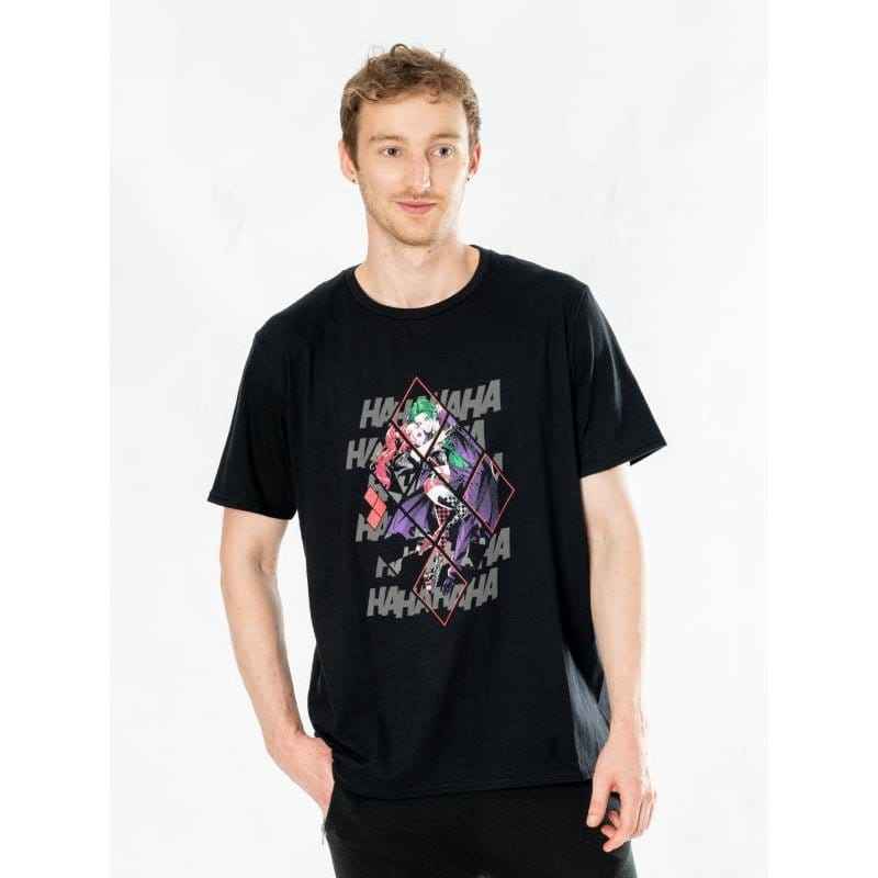 DC Comics T-Shirt Harley Quinn Joker Diamond Size M
