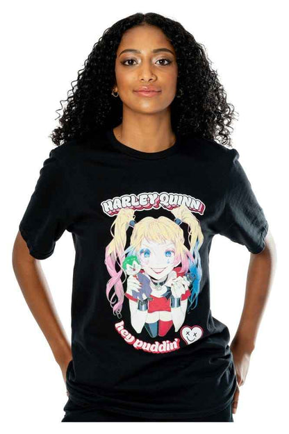 DC T-Shirt Harley Quinn Anime Puddin' Size XXL