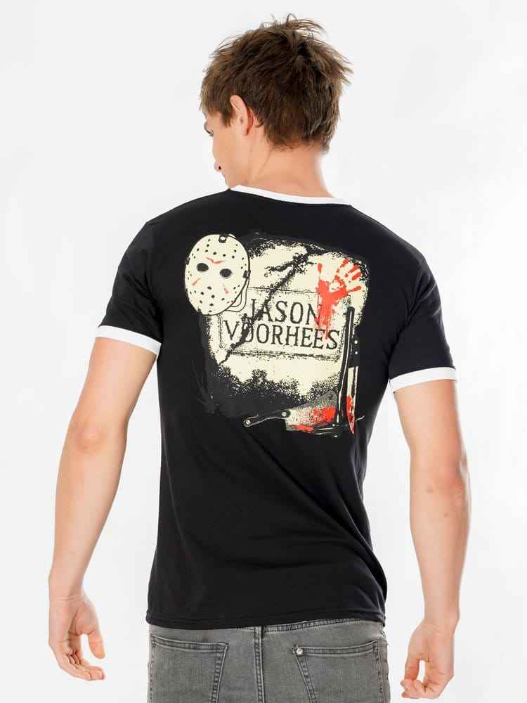 Friday the 13th T-Shirt Life Ring Mask Reverse Size L
