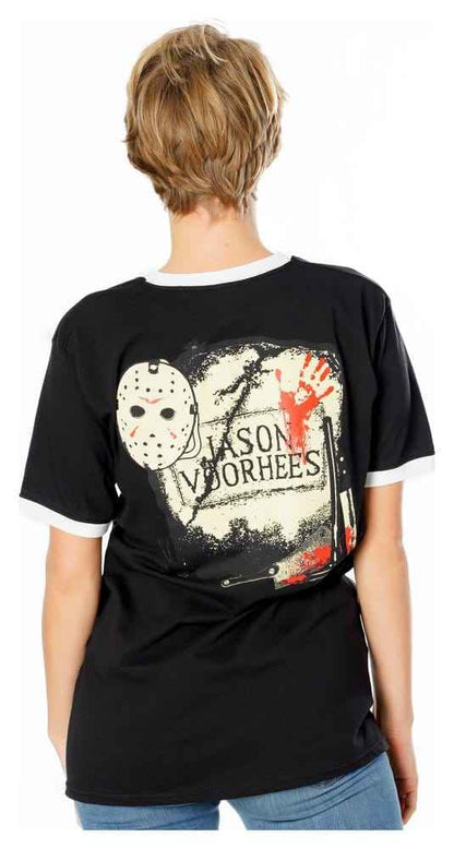 Friday the 13th T-Shirt Life Ring Mask Reverse Size XL