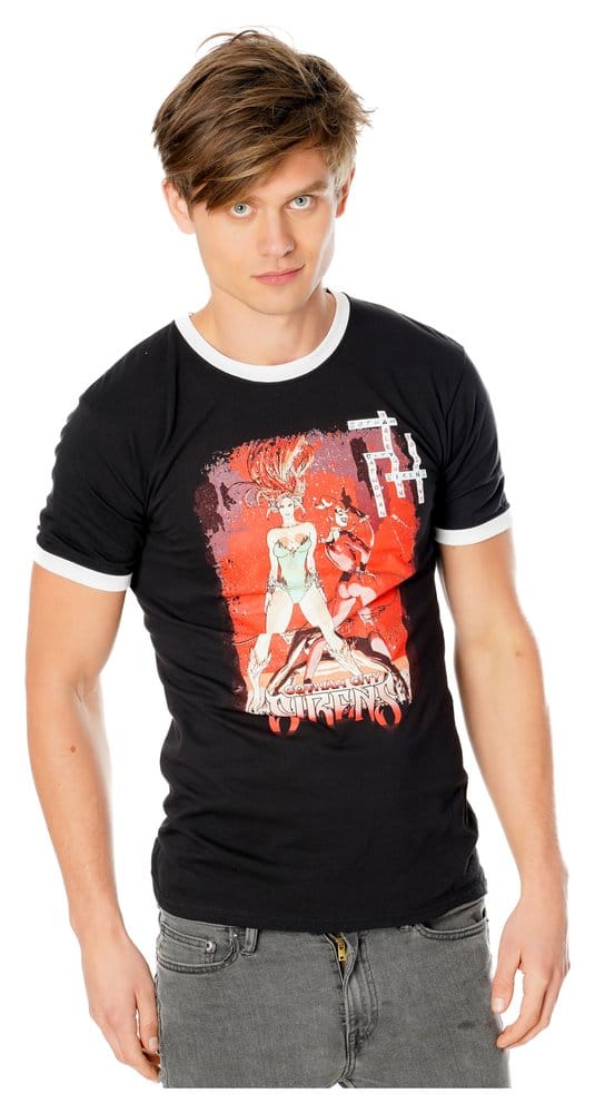 Gotham City Sirens T-Shirt Crossword Black Ringer CID