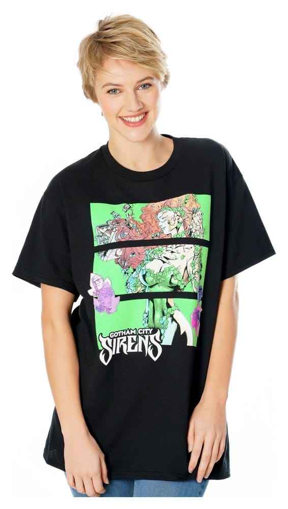 Gotham City Sirens T-Shirt Poison Ivy Sirens Cash Black Size S