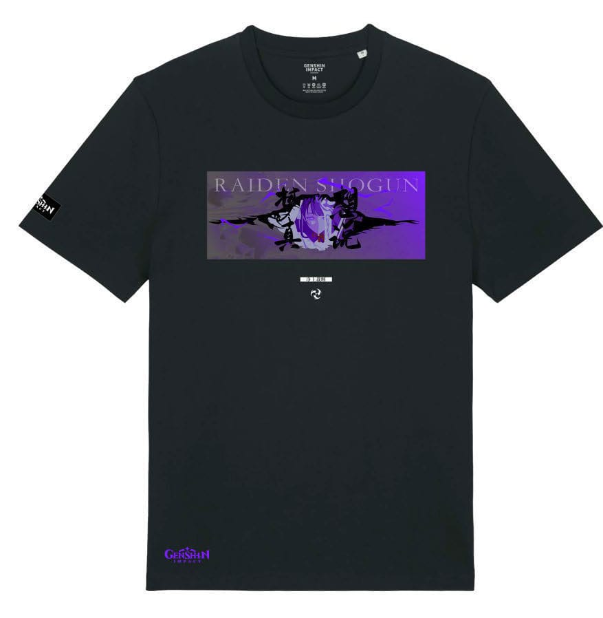Genshin Impact T-Shirt Raiden Shogun Plane of Euthymia Size M