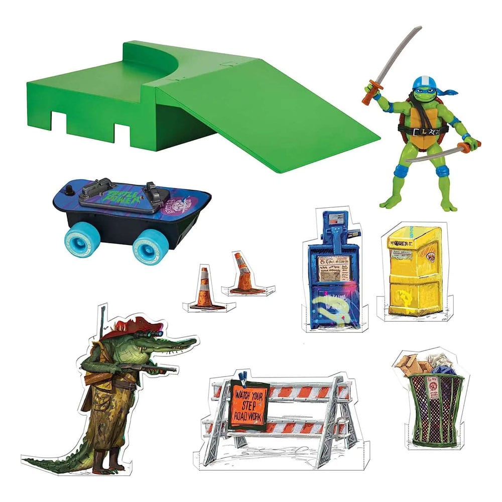 Teenage Mutant Ninja Turtles: Mutant Mayhem Build N’ Shred Skatepark Assortment (8) Action figures
