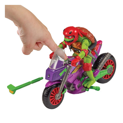 Tales of the Teenage Mutant Ninja Turtles Action Figure with Vehicle Raphael & Purple Dragon 12 cm Playmates