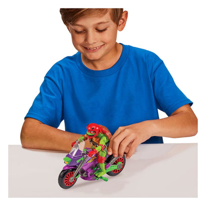 Tales of the Teenage Mutant Ninja Turtles Action Figure with Vehicle Raphael & Purple Dragon 12 cm Playmates