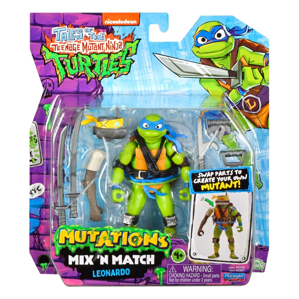Tales of the Teenage Mutant Ninja Turtles Mix 'n Match Action Figure Leonardo 12 cm Playmates