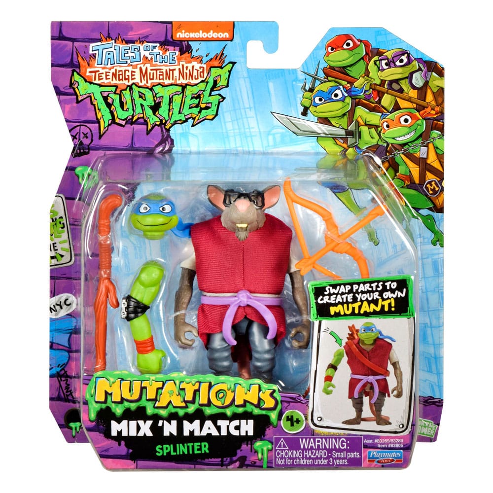 Tales of the Teenage Mutant Ninja Turtles Mix 'n Match Action Figure Splinter 12 cm Playmates
