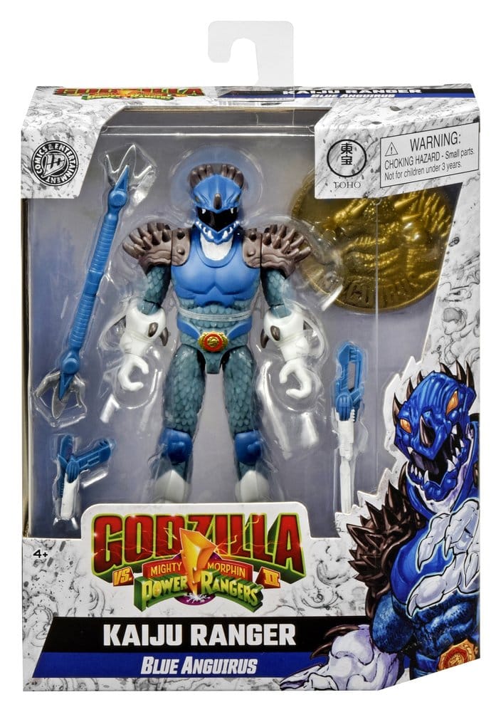 Mighty Morphin Power Rangers x Godzilla Action Figure Blue Anguirus Playmates