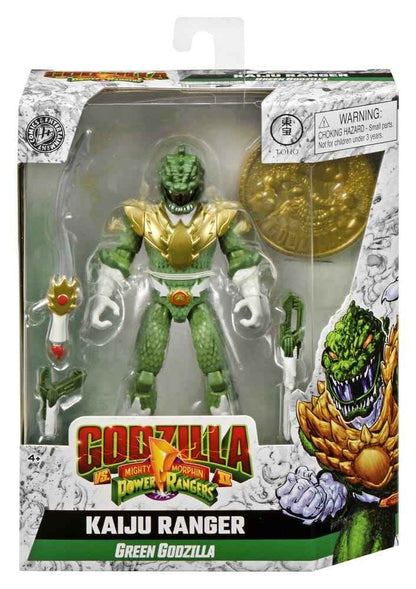 Mighty Morphin Power Rangers x Godzilla Action Figure Green Godzilla