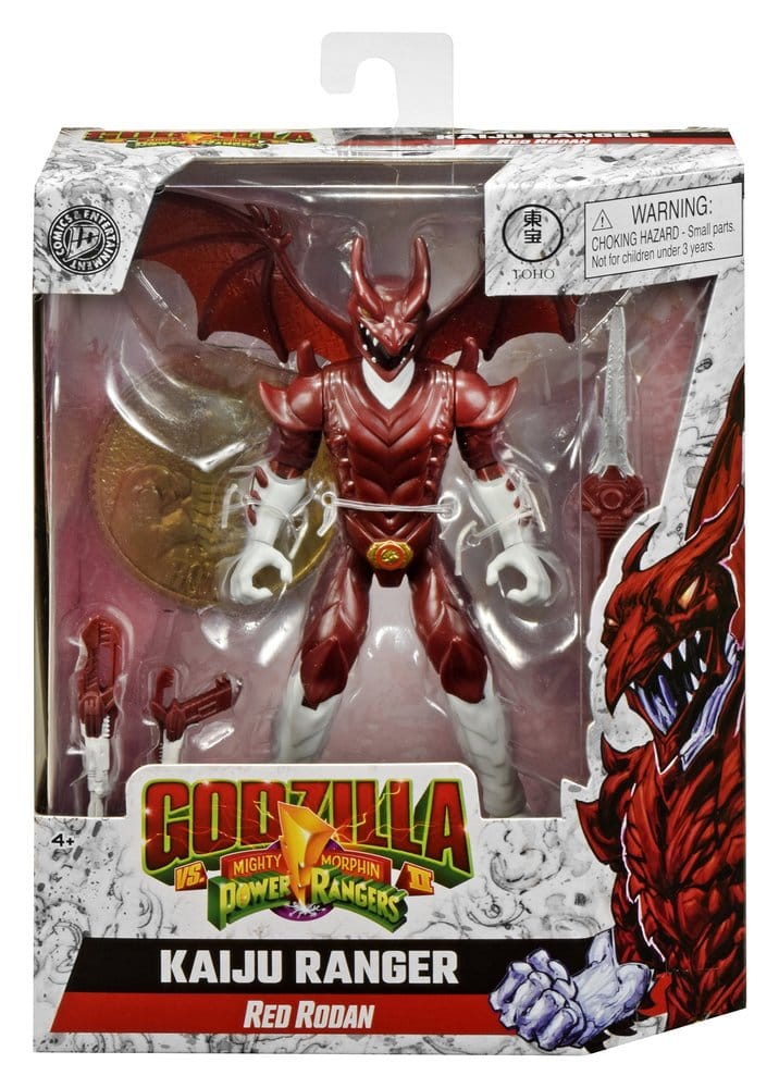 Mighty Morphin Power Rangers x Godzilla Action Figure Red Rodan Playmates