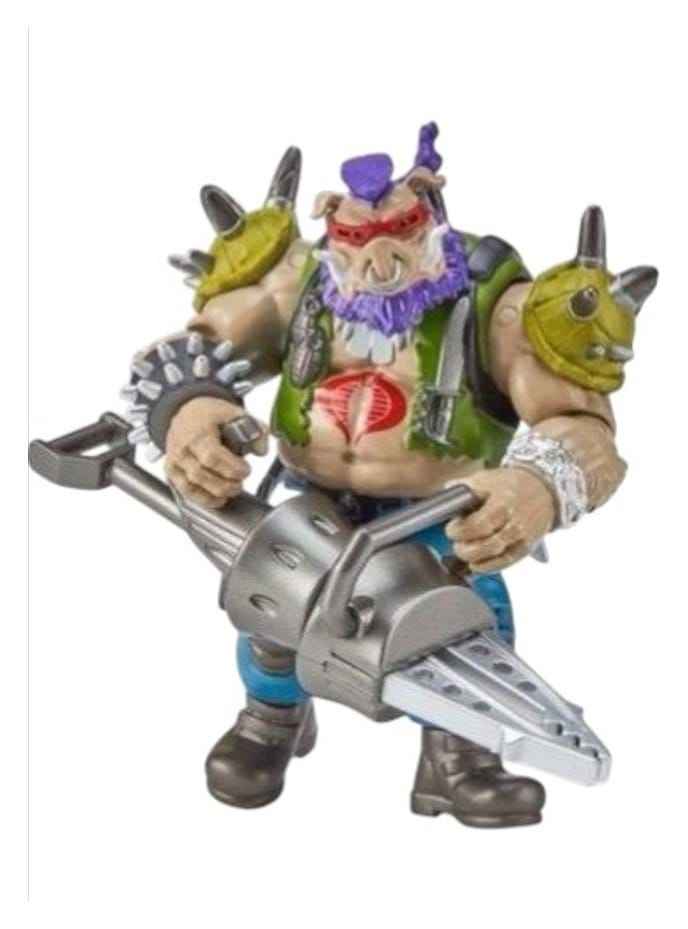 Teenage Mutant Ninja Turtles x G.I. Joe Crossover Classics Action Figure Bebop x Dreadnok Ripper 12 cm
