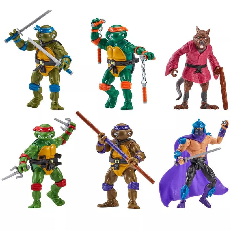 Teenage Mutant Ninja Turtles 6-Pack Action Figures 1988 Remastered - EU Exclusive - FanofThings.co.uk