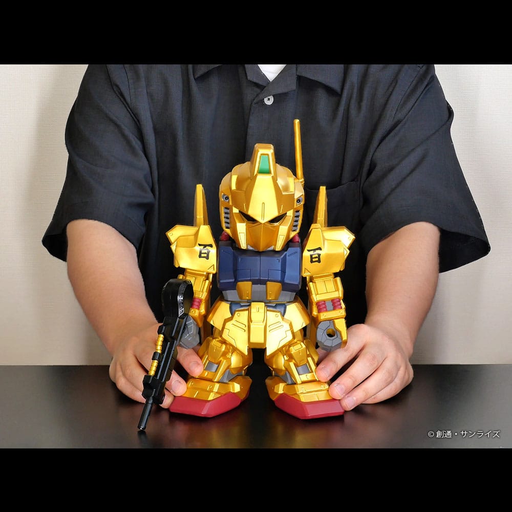 Mobile Suit Gundam Jumbo Sofbi Vinyl Figure Hyakushiki Gold Ver. 30 cm